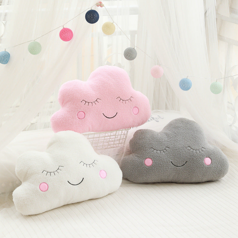 Decorative Plush Pillow Cloud Moon Star Shapes