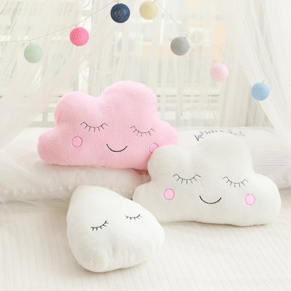 Decorative Plush Pillow Cloud Moon Star Shapes
