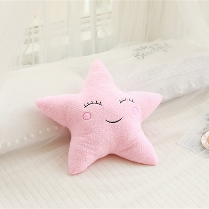 Decorative Plush Pillow Cloud Moon Star Shapes