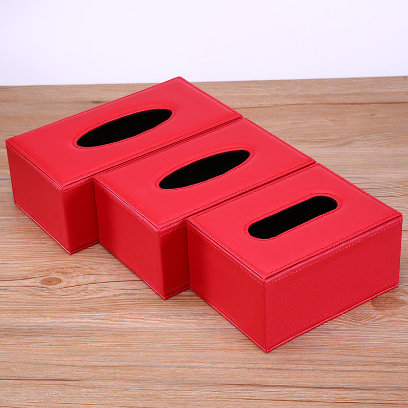 Decorative PU Leather Tissue Box
