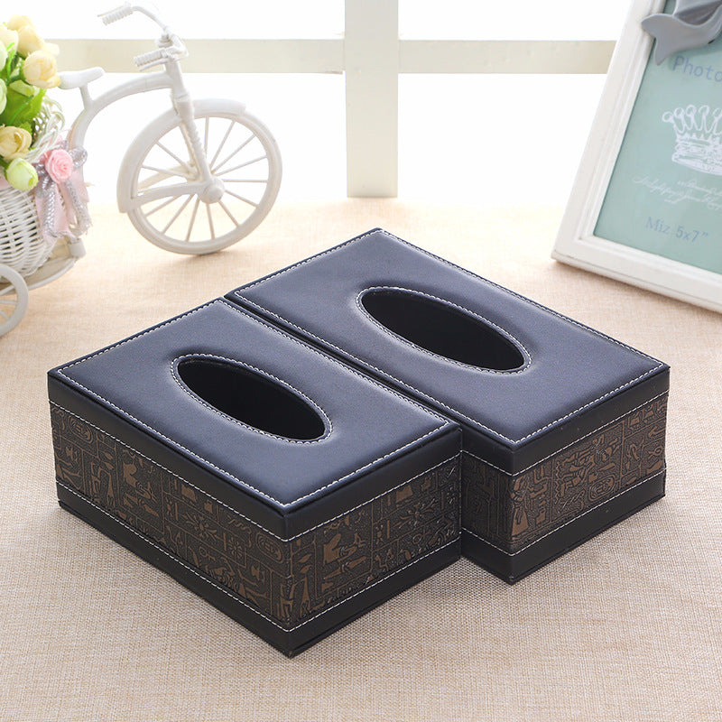 Decorative PU Leather Tissue Box