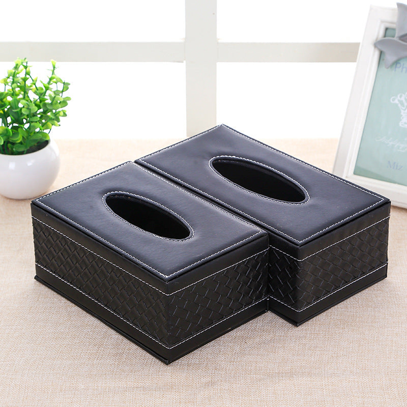 Decorative PU Leather Tissue Box