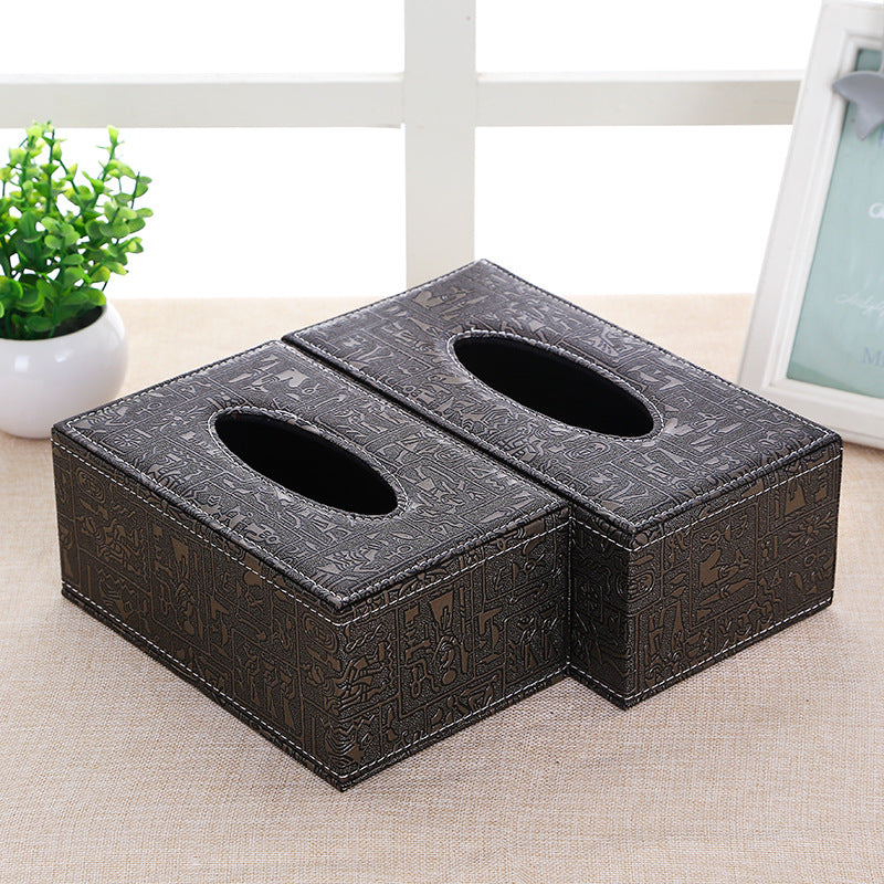 Decorative PU Leather Tissue Box