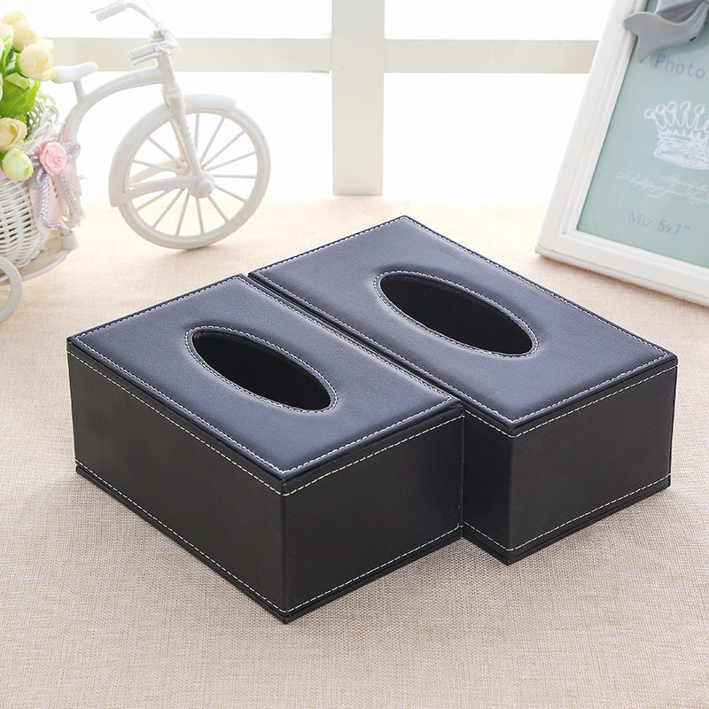Decorative PU Leather Tissue Box