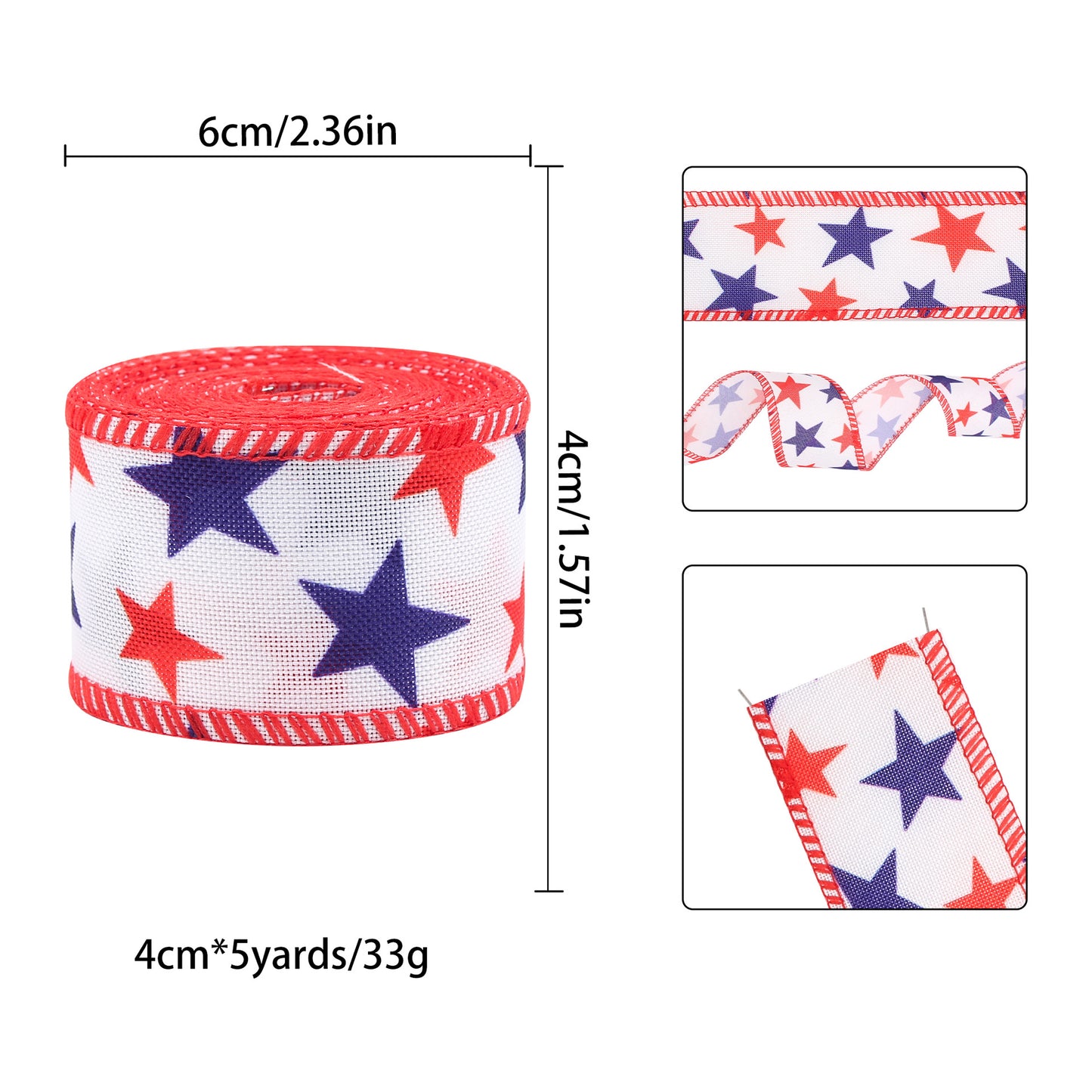 Decorative Ribbon Striped Bow DIY Craft Ribbon