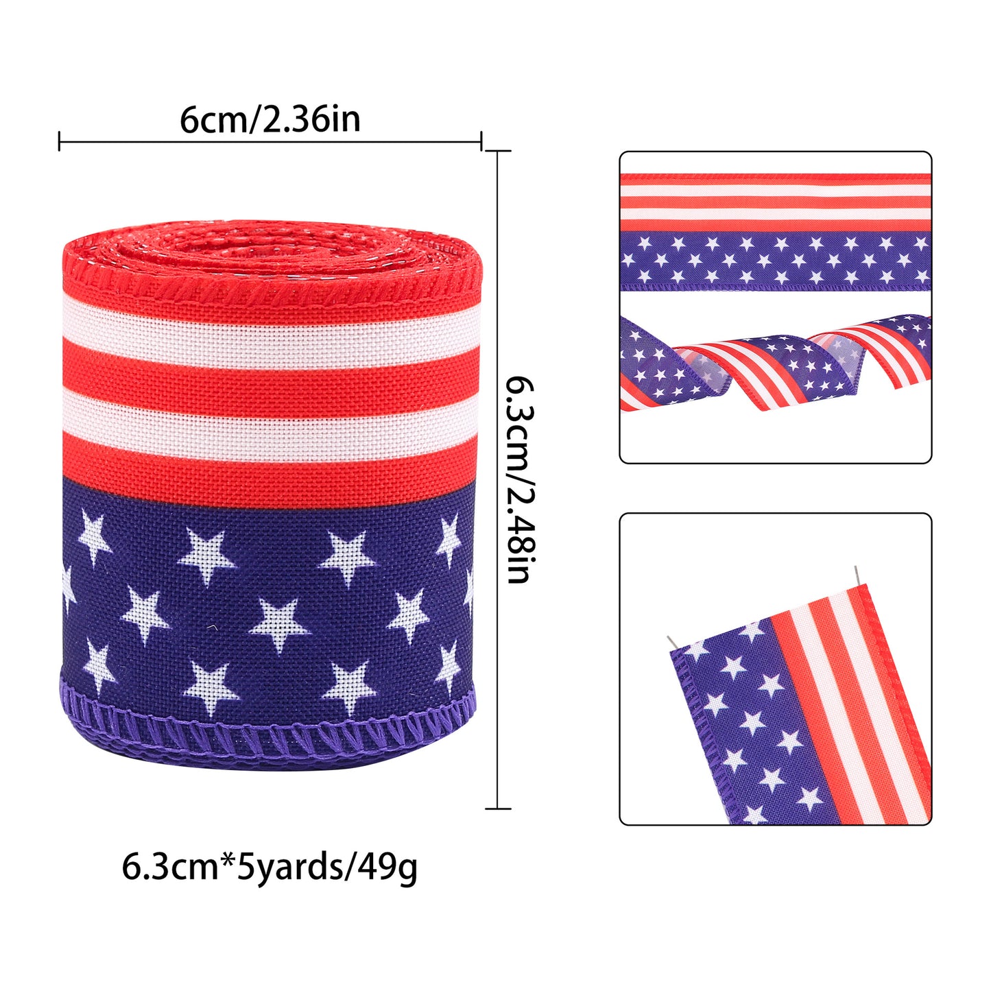 Decorative Ribbon Striped Bow DIY Craft Ribbon