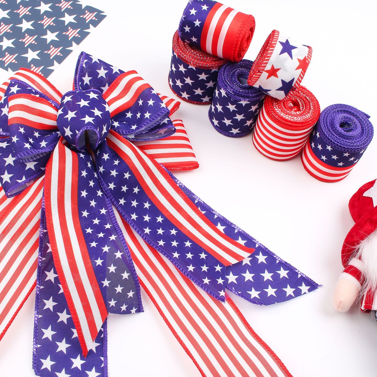 Decorative Ribbon Striped Bow DIY Craft Ribbon