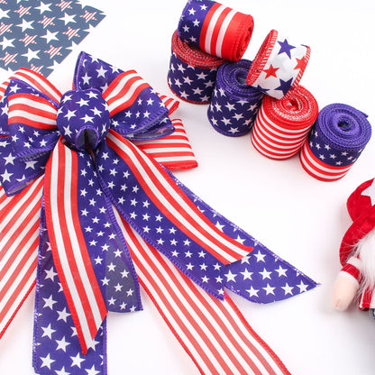 Decorative Ribbon Striped Bow DIY Craft Ribbon