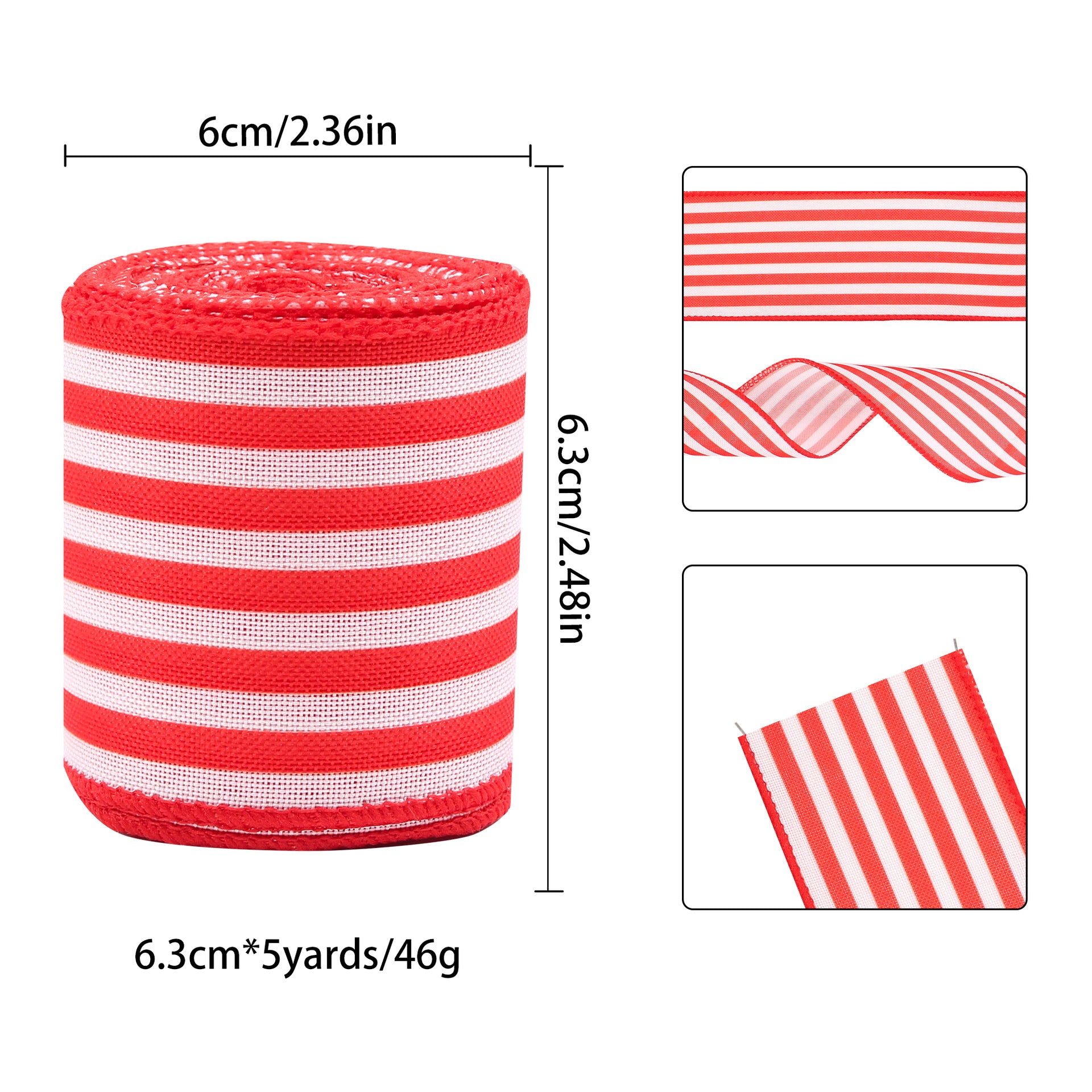 Decorative Ribbon Striped Bow DIY Craft Ribbon