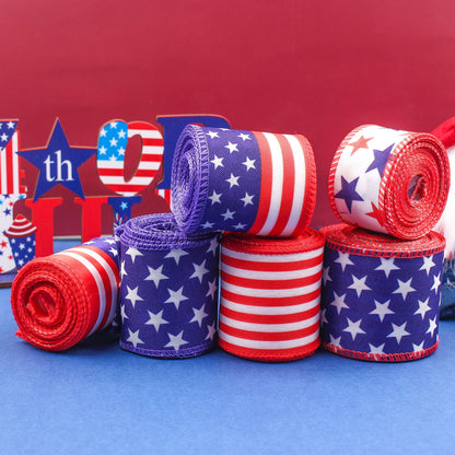 Decorative Ribbon Striped Bow DIY Craft Ribbon
