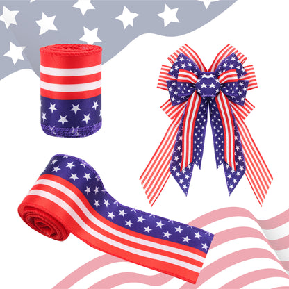 Decorative Ribbon Striped Bow DIY Craft Ribbon
