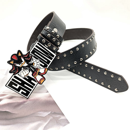 Decorative Sonic Buckle Belt