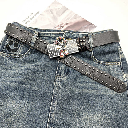Decorative Sonic Buckle Belt