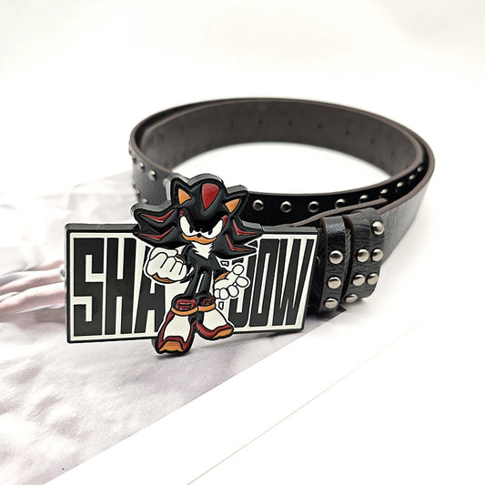 Decorative Sonic Buckle Belt