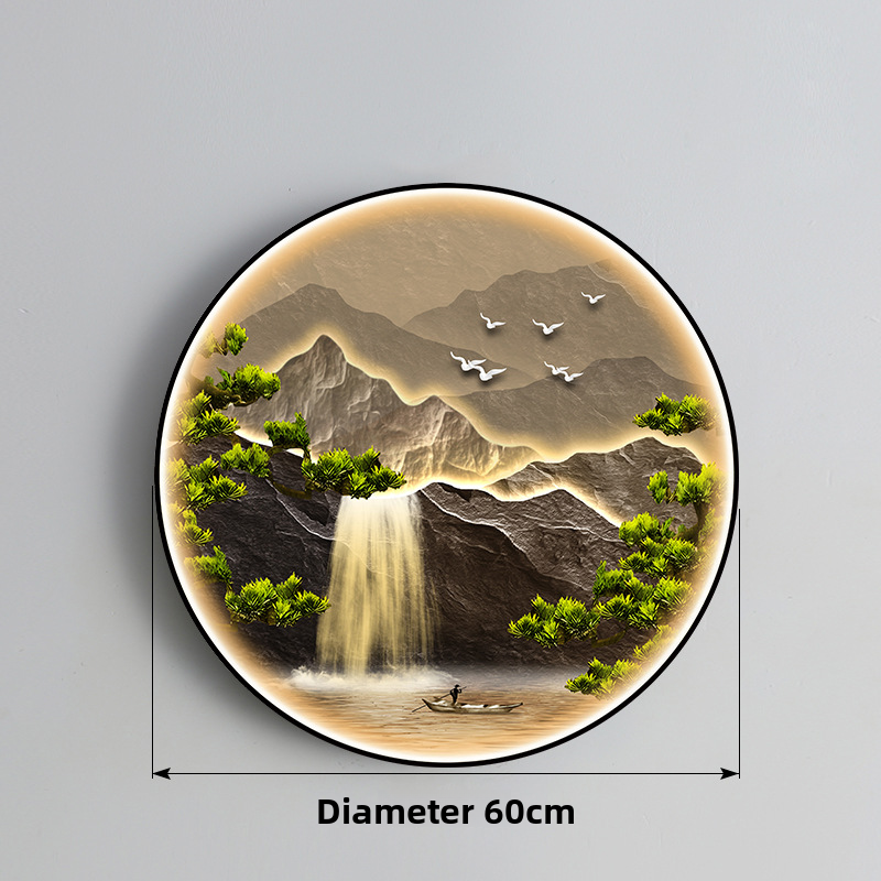 Decorative Waterfall LED Wall Light with Warm Illumination