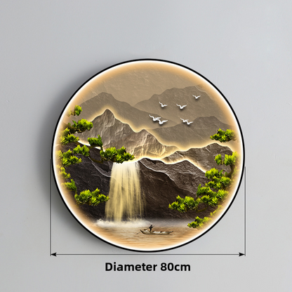 Decorative Waterfall LED Wall Light with Warm Illumination