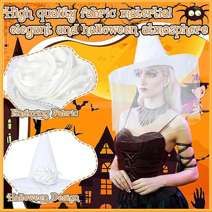 Decorative Witch Hat with Lace