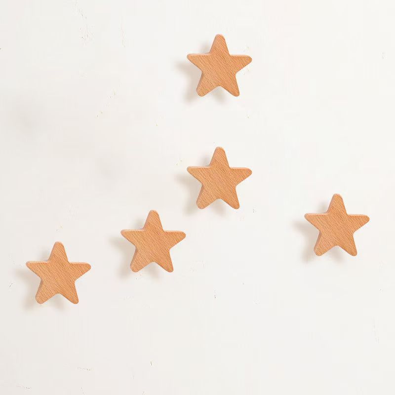 Decorative Wooden Adhesive Wall Hooks
