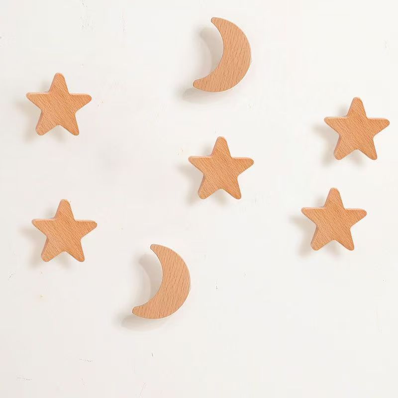 Decorative Wooden Adhesive Wall Hooks