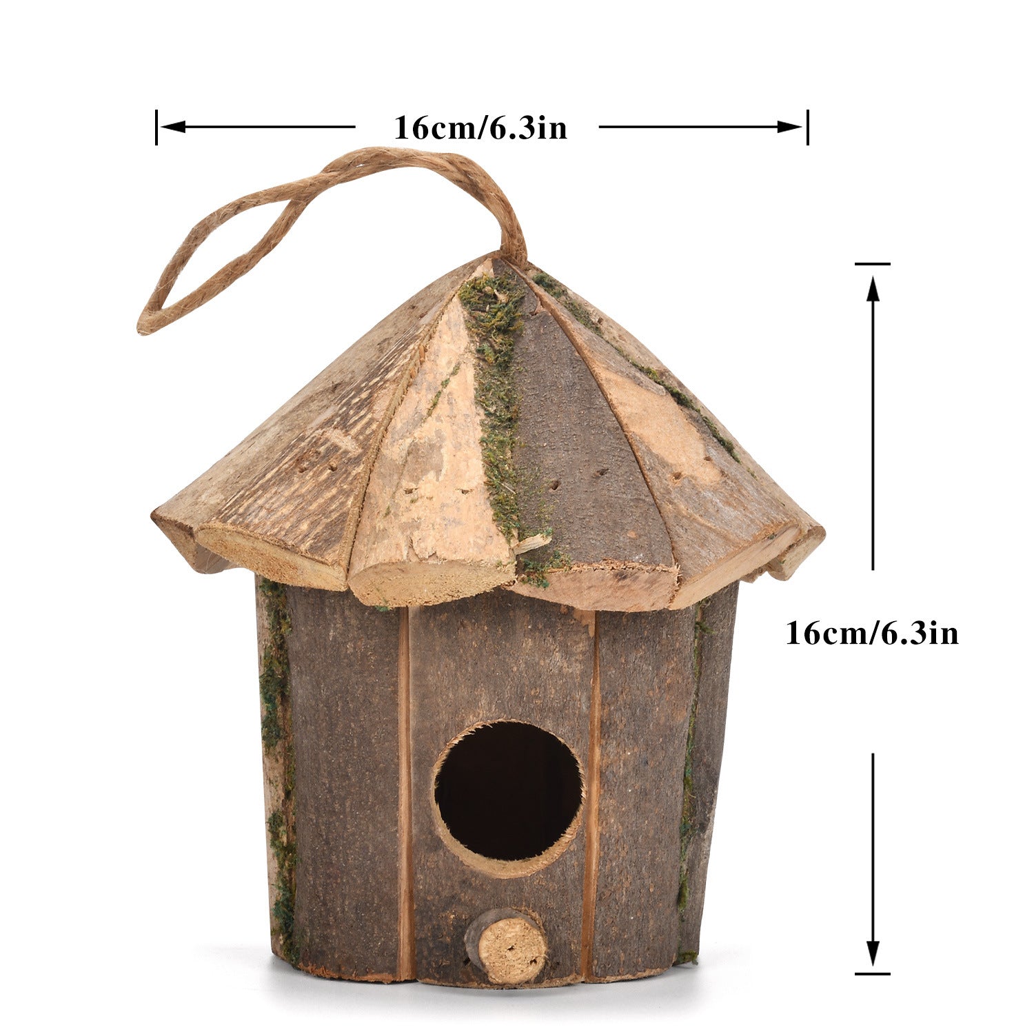 Decorative Wooden Bird House for Garden