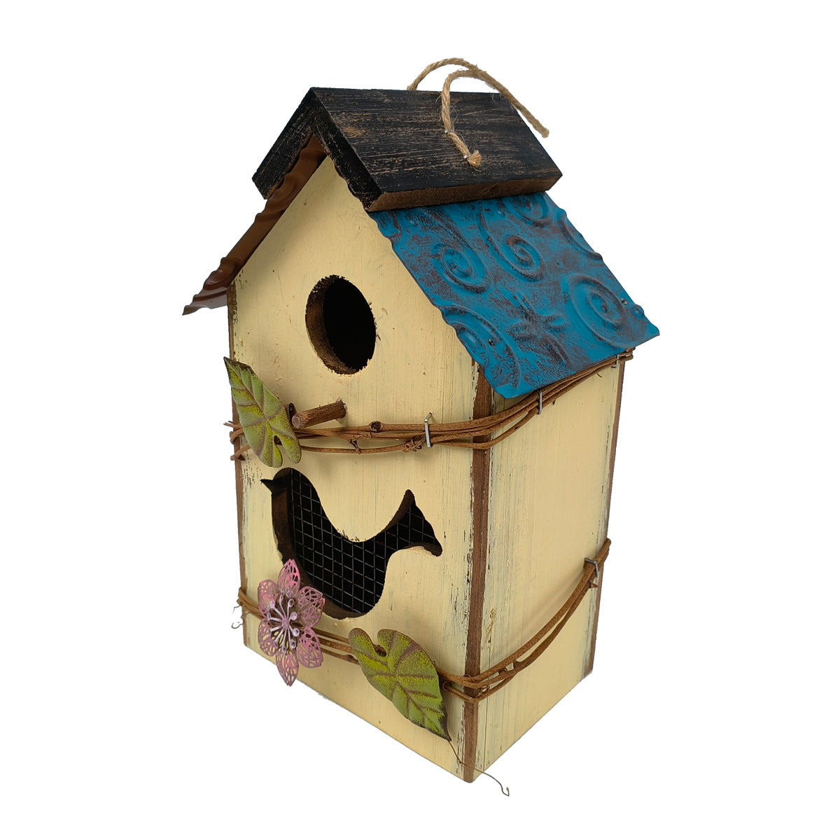 Decorative Wooden Bird House for Garden Outdoor