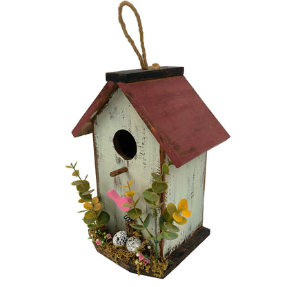 Decorative Wooden Bird House for Garden Outdoor