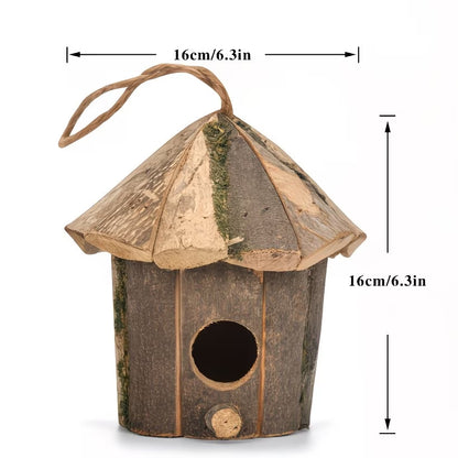Decorative Wooden Birdhouse for Outdoor Garden