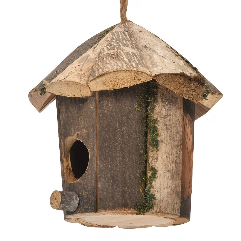 Decorative Wooden Birdhouse for Outdoor Garden