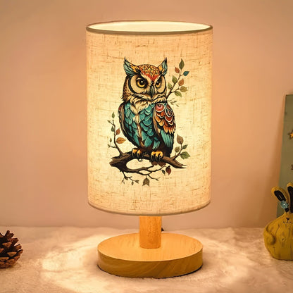 Decorative wooden table lamp