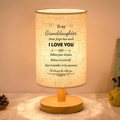 Decorative wooden table lamp