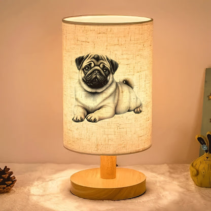 Decorative wooden table lamp