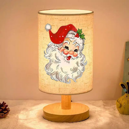Decorative wooden table lamp