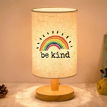 Decorative wooden table lamp