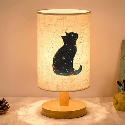 Decorative wooden table lamp
