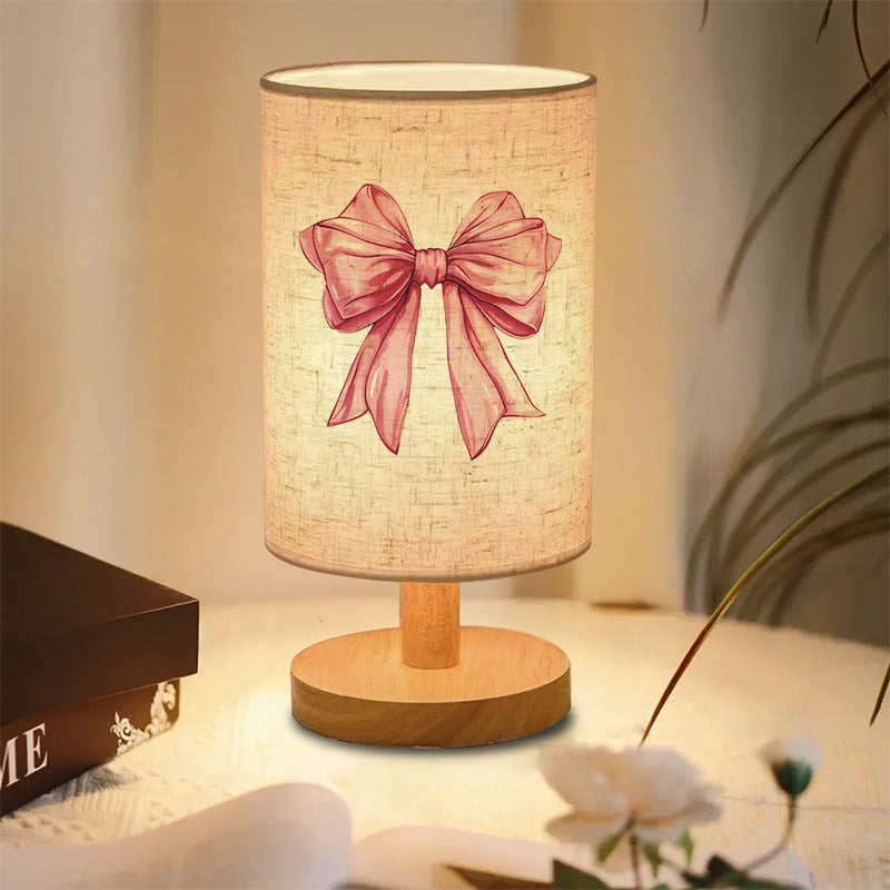 Decorative wooden table lamp