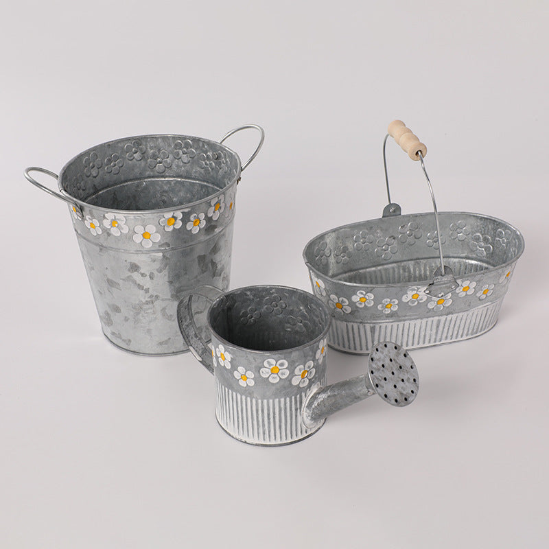 Decorative Wrought Iron Flowerpot
