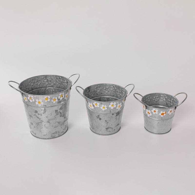Decorative Wrought Iron Flowerpot