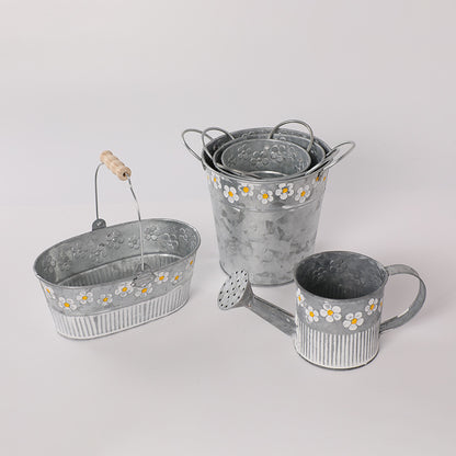 Decorative Wrought Iron Flowerpot