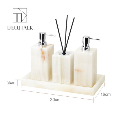 DecoTalk Marble Bathroom Aromatherapy Set