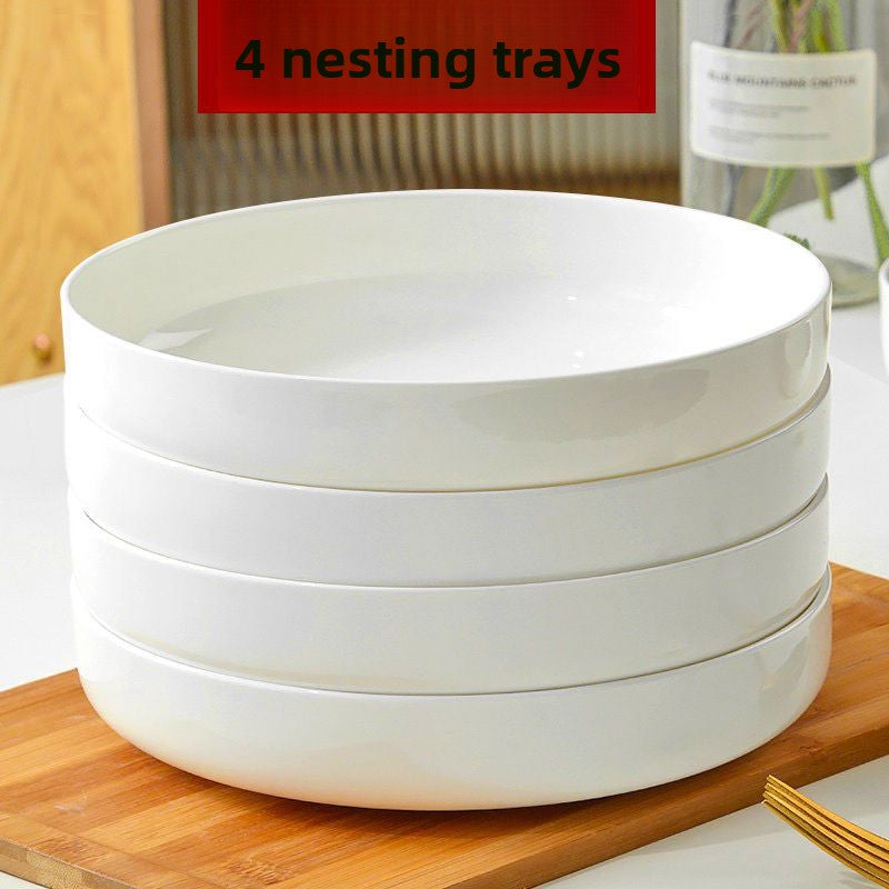Deep Dish Bone China Plate for Dining