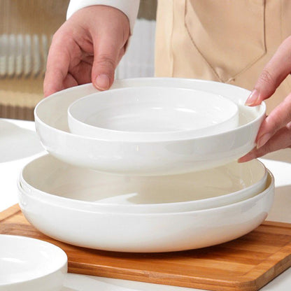 Deep Dish Bone China Plate for Dining