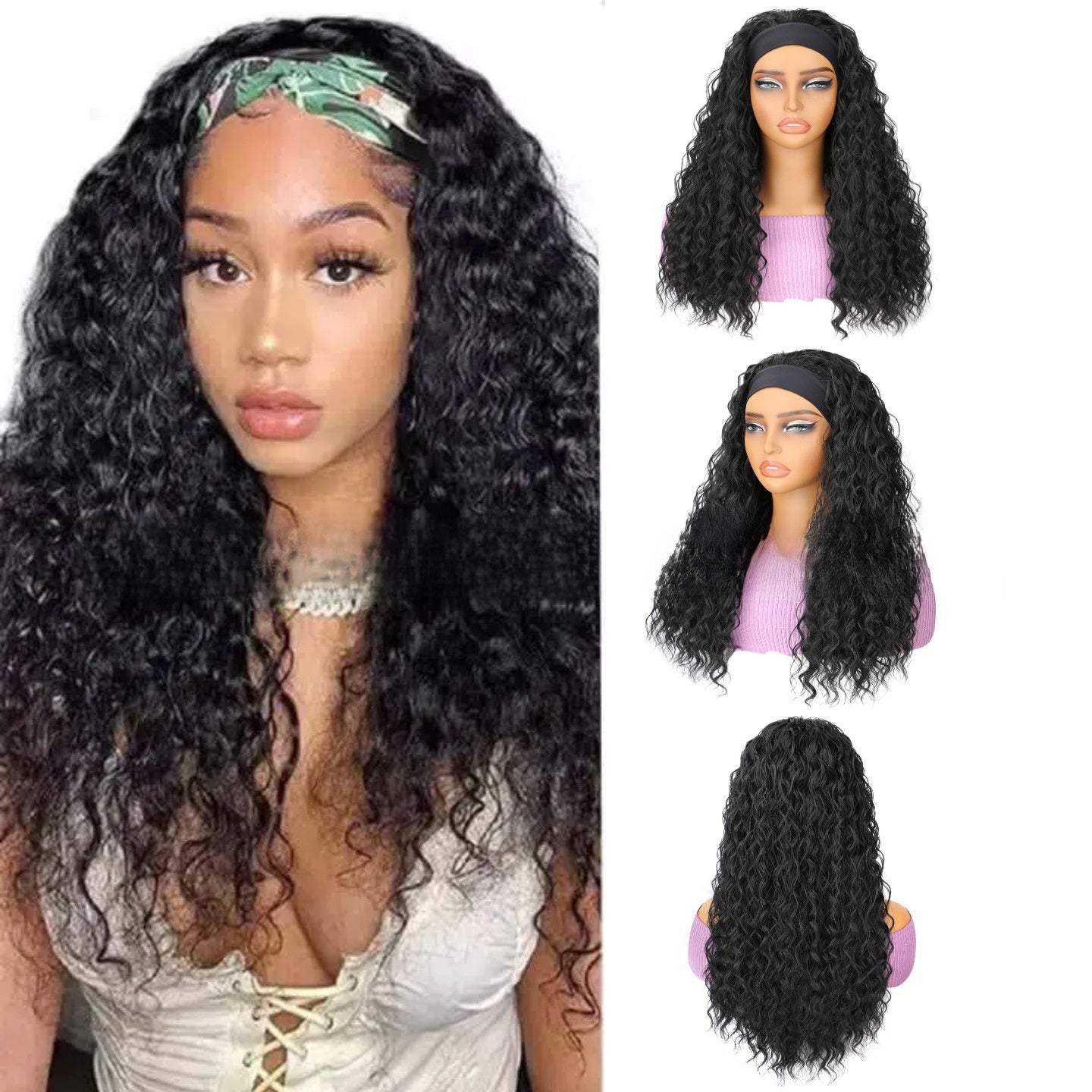 Deep Headband Wig with Large Waves