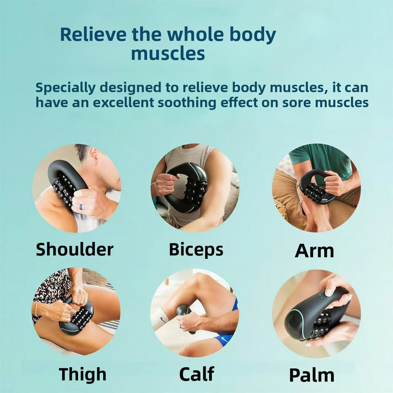Deep Tissue Massage Roller with USB Charging