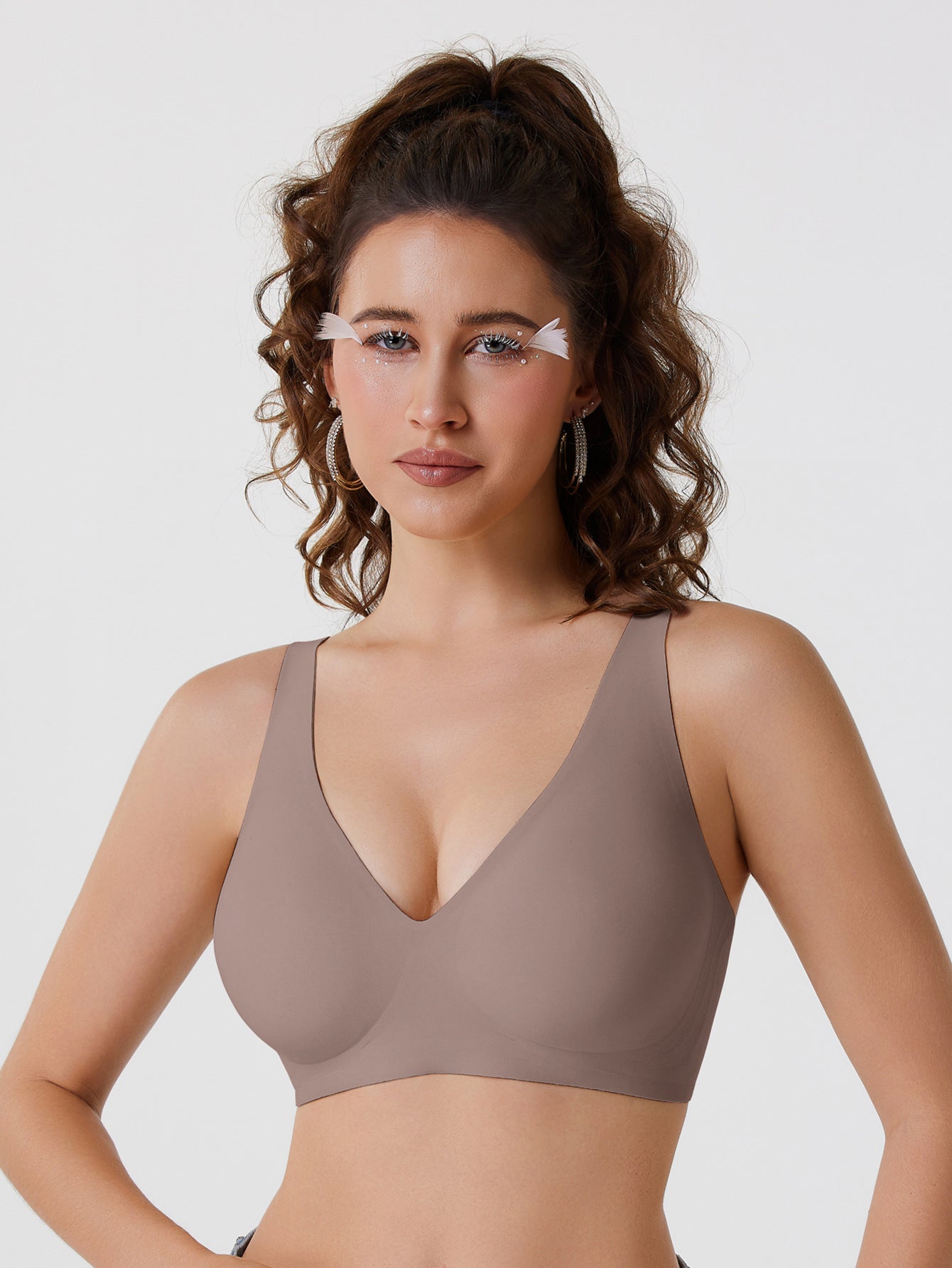 Deep V Seamless Wireless Everyday Underwear