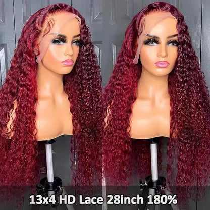 Deep Wave Lace Front Synthetic Wig