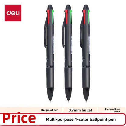 Deli Ballpoint Pen Model 6546, Bullet Tip, 0.7 mm