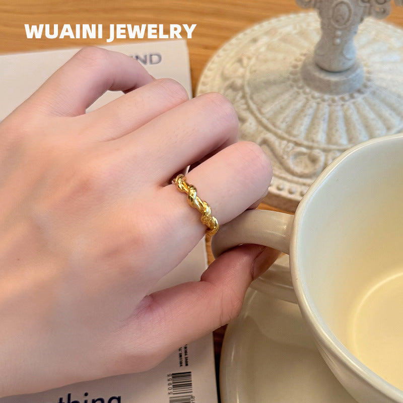 delicate twisted ring