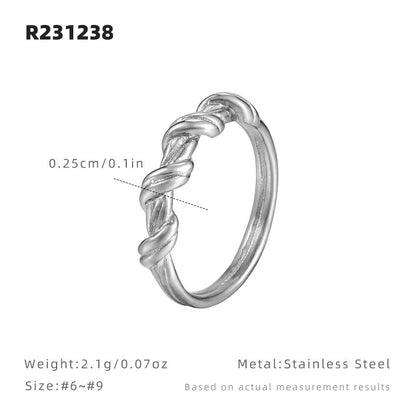 delicate twisted ring