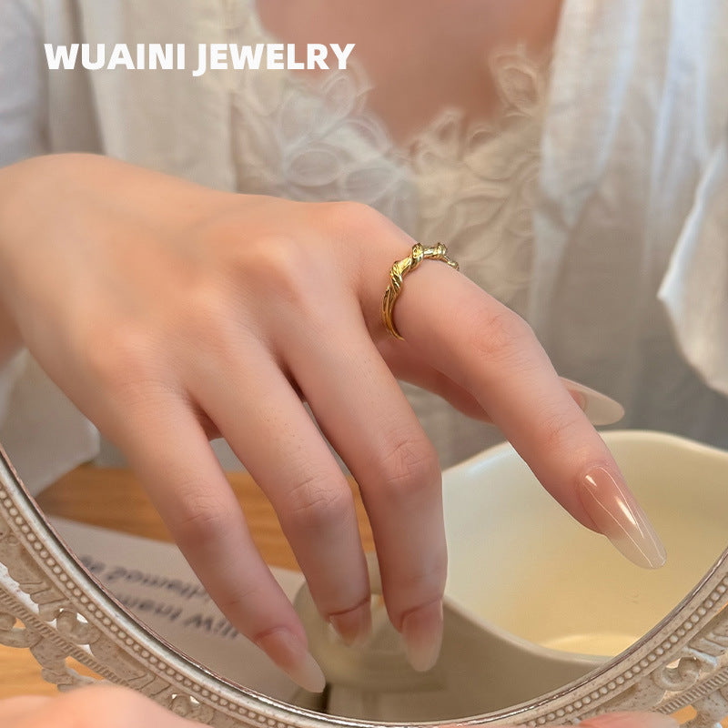 delicate twisted ring