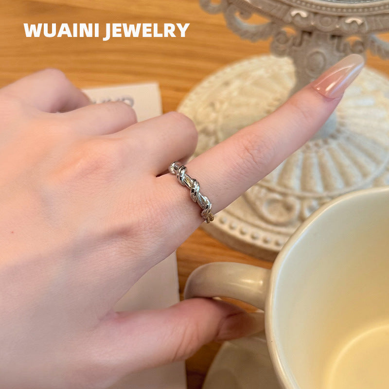 delicate twisted ring